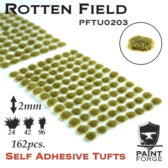 Paint Forge kępki trawki Rotten Field - 162sztuk / 2mm